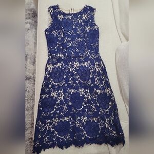 Blue nude Lace Dress size small